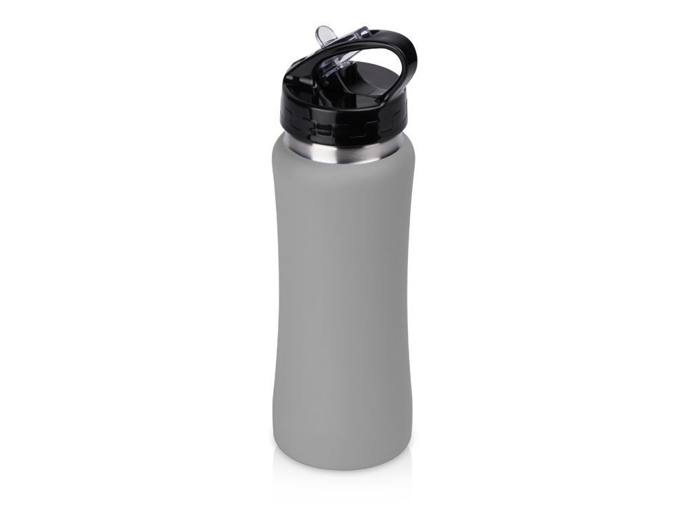 Подарочный набор с бутылкой для воды и повербанком С2, 10000 mAh, серый-4