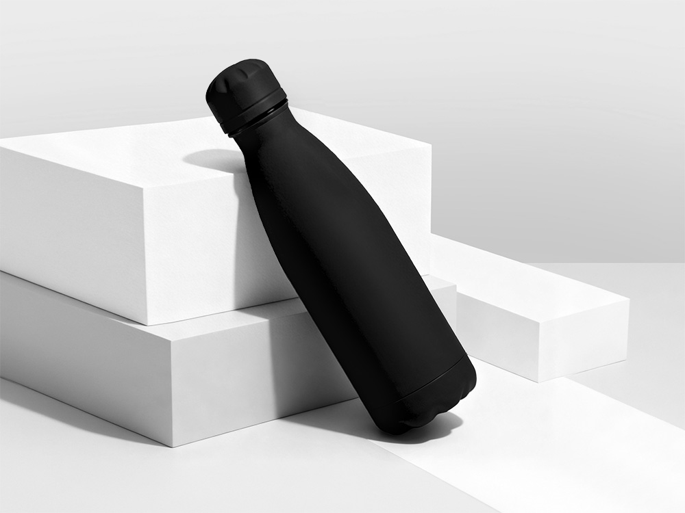 Подарочный набор с термобутылкой и повербанком С1, 5000 mAh, черный-4