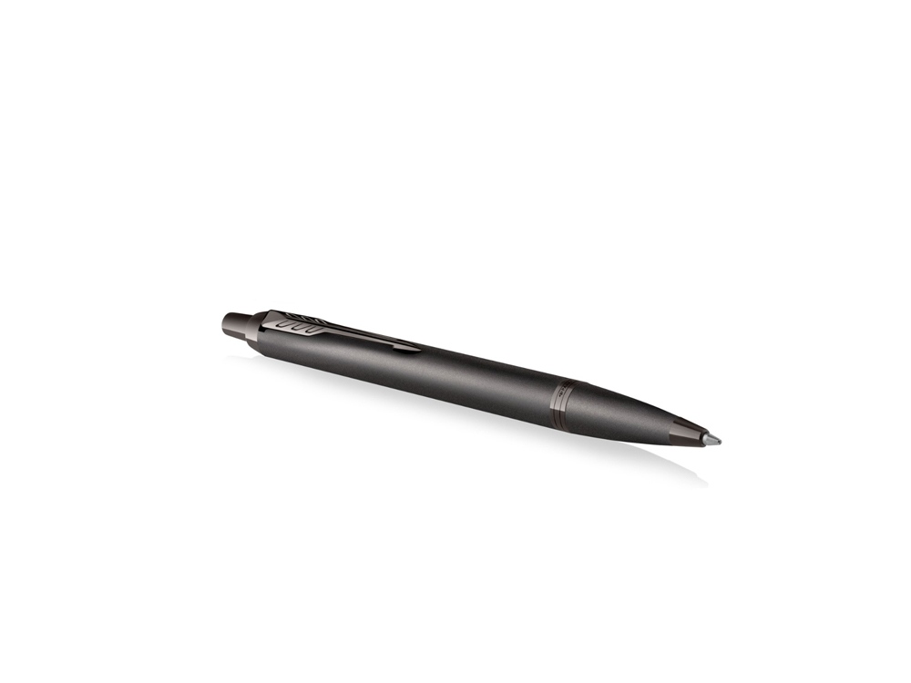 Шариковая ручка Parker IM Monochrome Black, стержень:M, цвет чернил: blue, в подарочной упаковке.-1