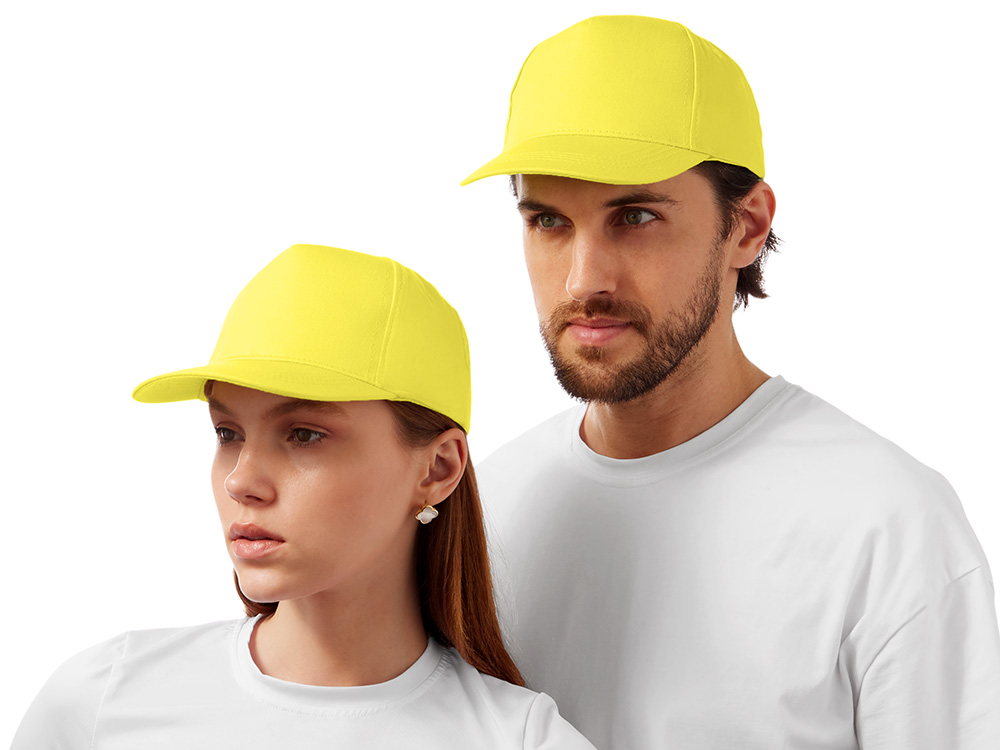 Бейсболка "Мемфис 230" 5-панельная, yellow-1