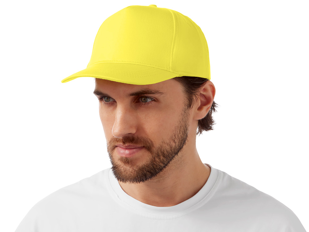 Бейсболка "Мемфис 230" 5-панельная, yellow-2