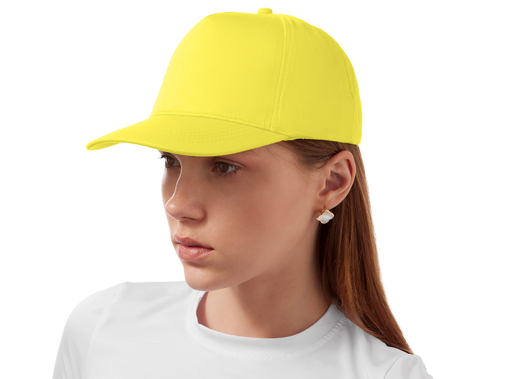 Бейсболка "Мемфис 230" 5-панельная, yellow-3