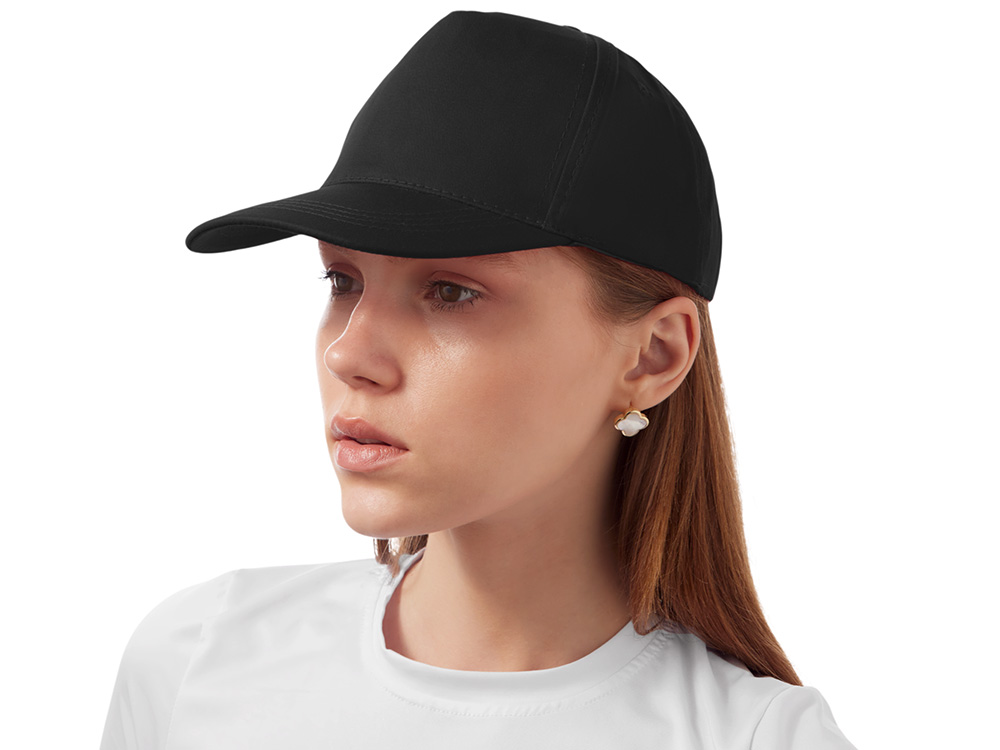 Бейсболка "Мемфис 230" 5-панельная, цвет черный-3