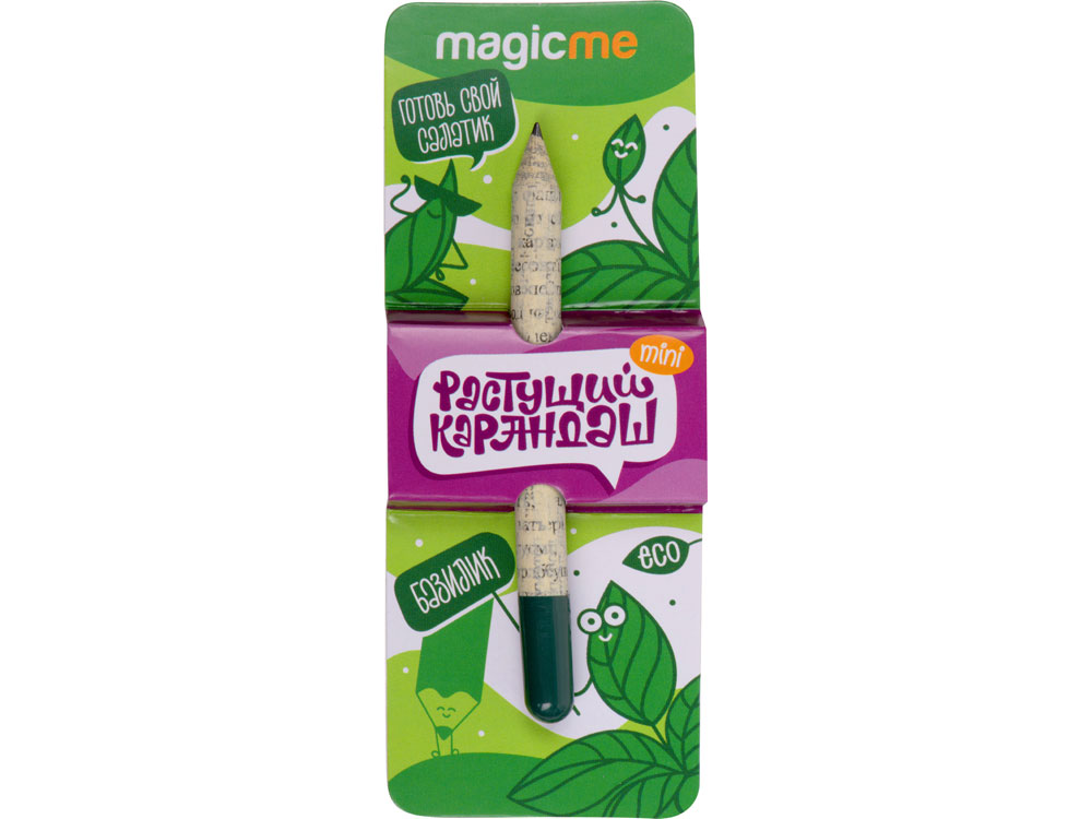 Растущий карандаш mini Magicme (1шт) - Базилик-3