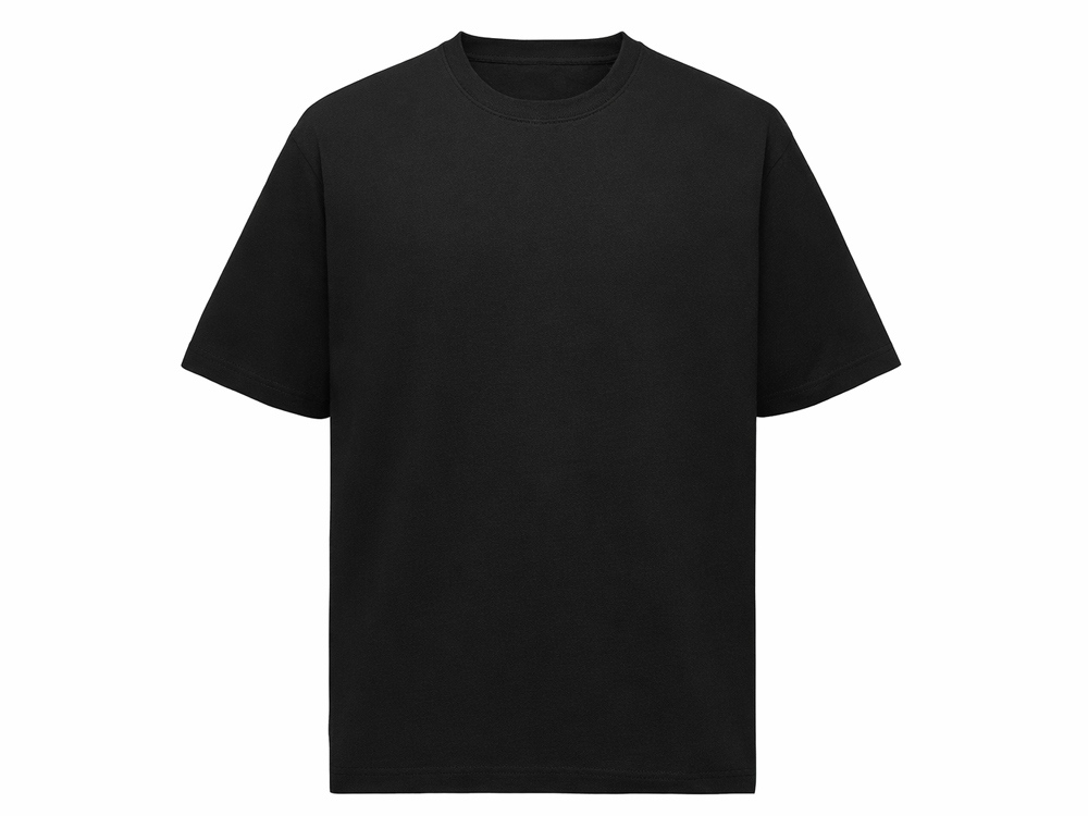 Футболка Kyoto из джерси 180 г/м2 с пич отделкой, унисекс, черный-5
