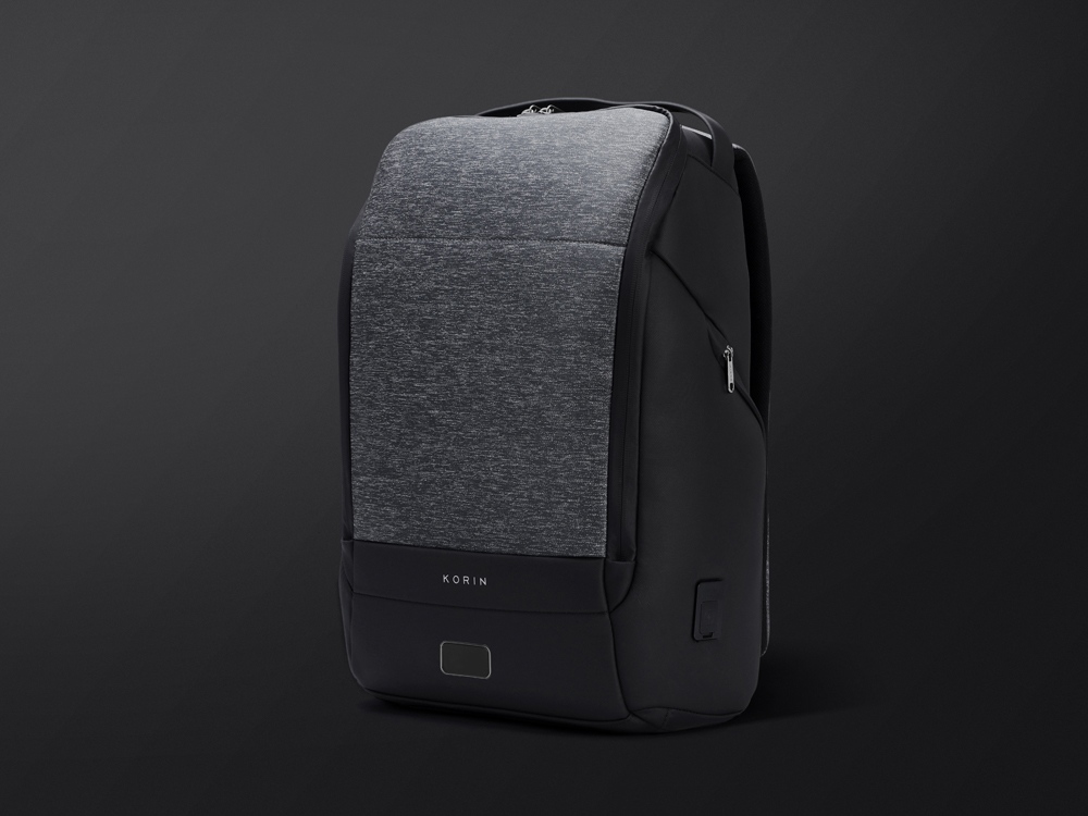 Антикражный рюкзак FlexPackPro для ноутбука 15.6", серый/черный-4