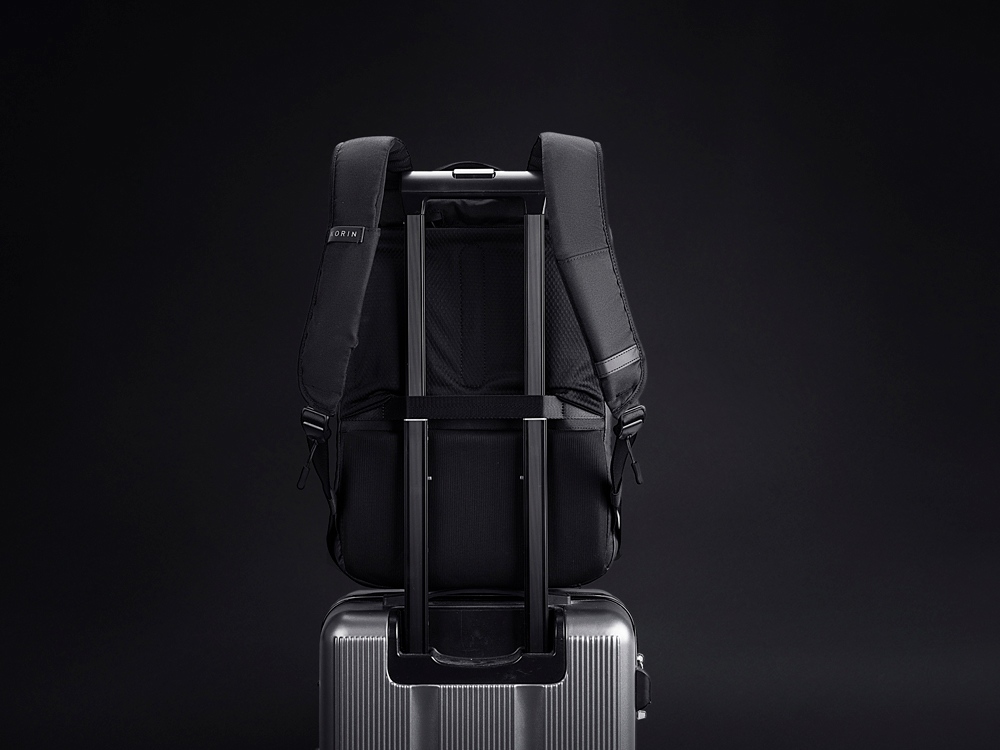 Водостойкий антикражный рюкзак Clickpack для ноутбука 15.6", черный-7