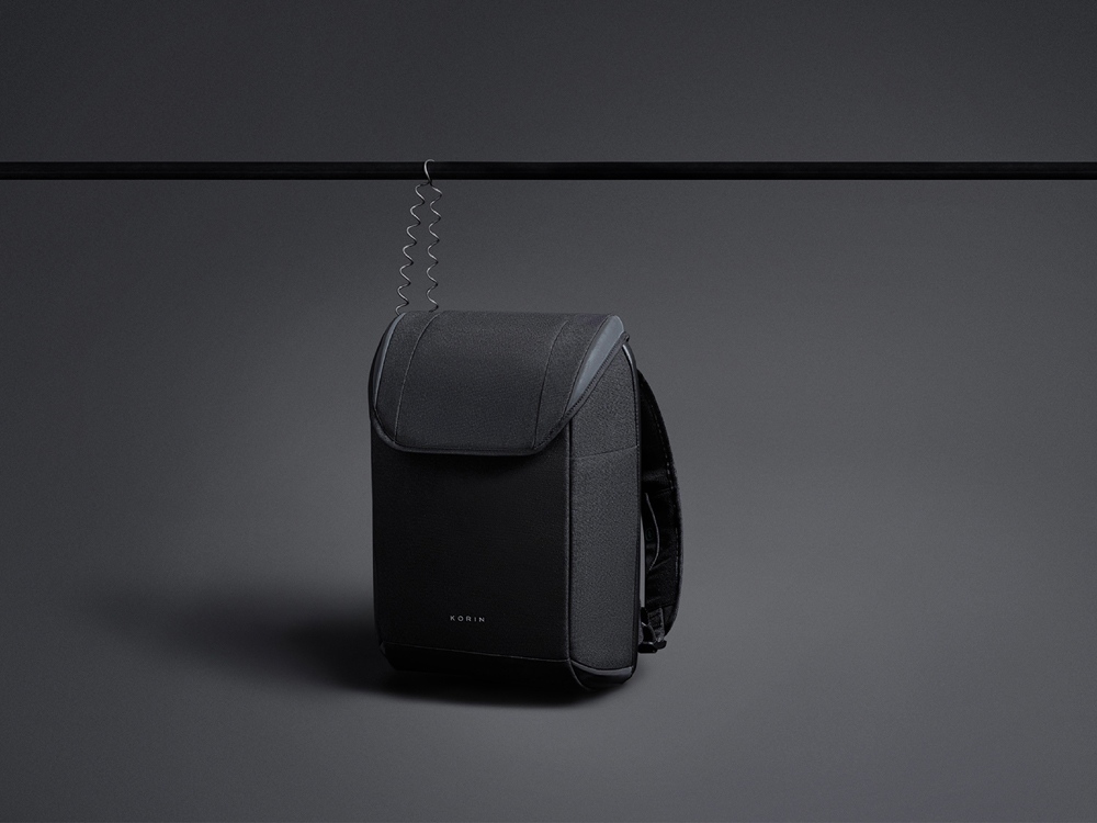 Водостойкий антикражный рюкзак Clickpack для ноутбука 15.6", черный-12