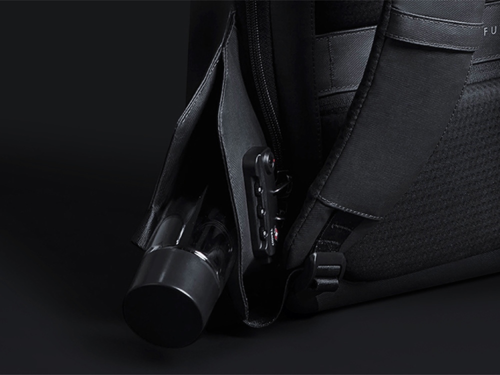 Водостойкий антикражный рюкзак Hipack для ноутбука 15.6", черный-8