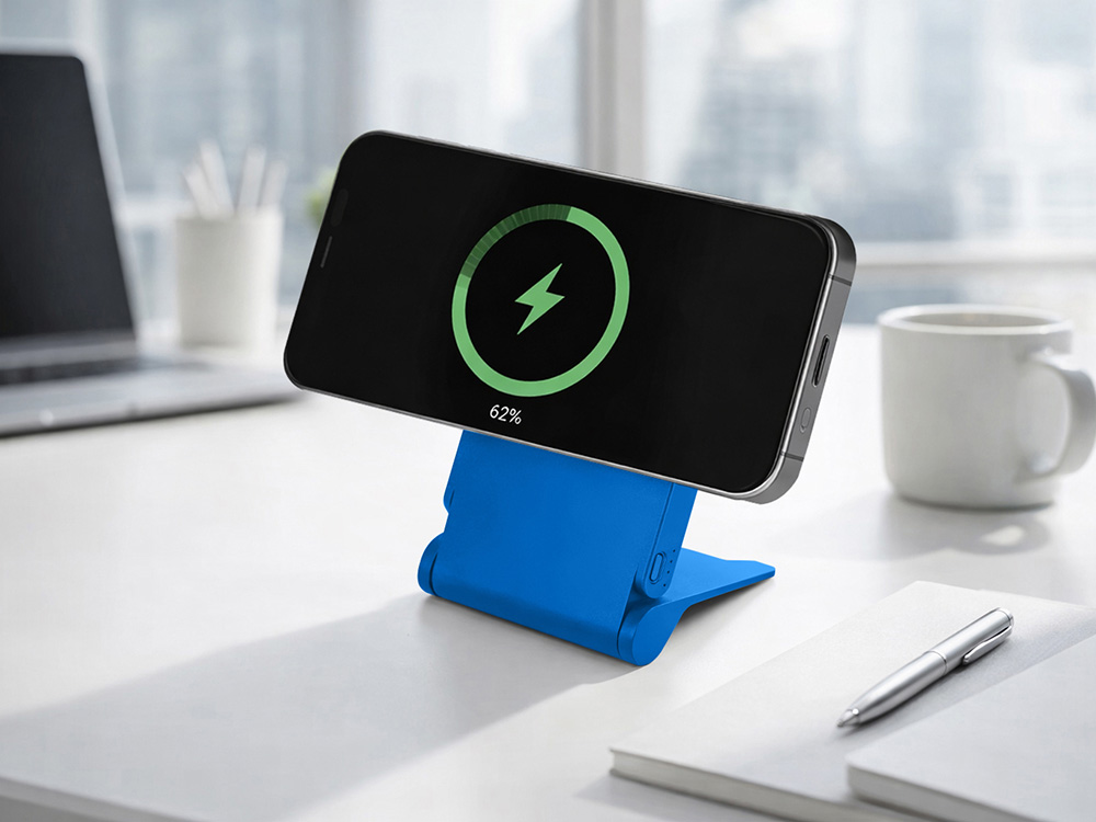 Внешний магнитный аккумулятор "MagnIQ", синий, 5000 mAh-1