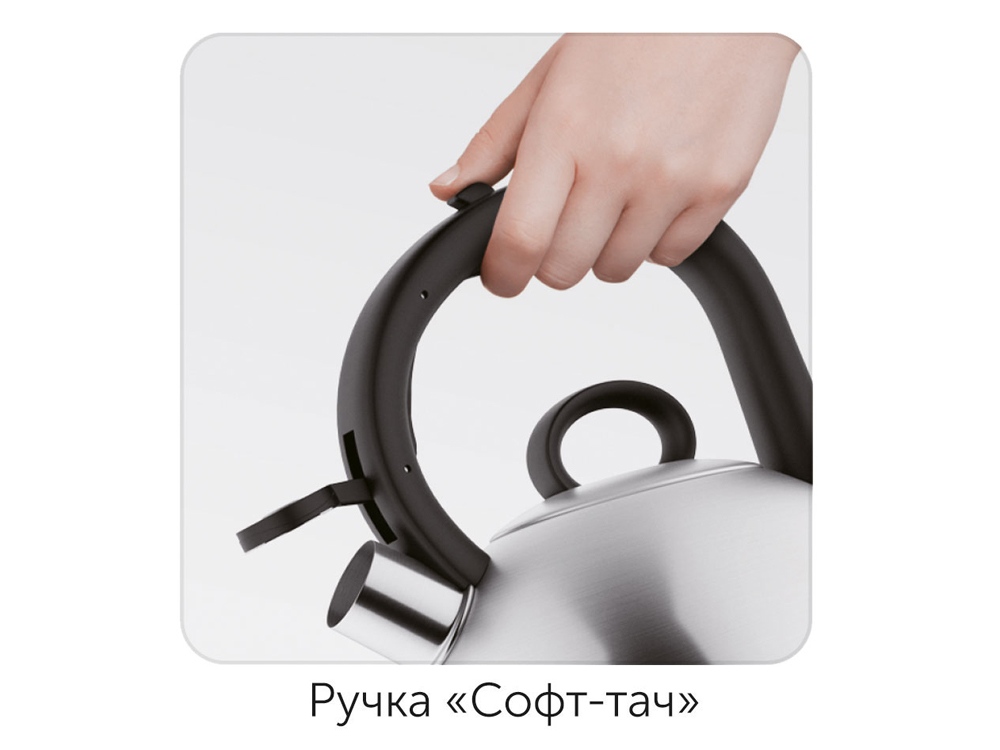 Чайник со свистком, 2,5 л, NADOBA, серия MARIKA-2