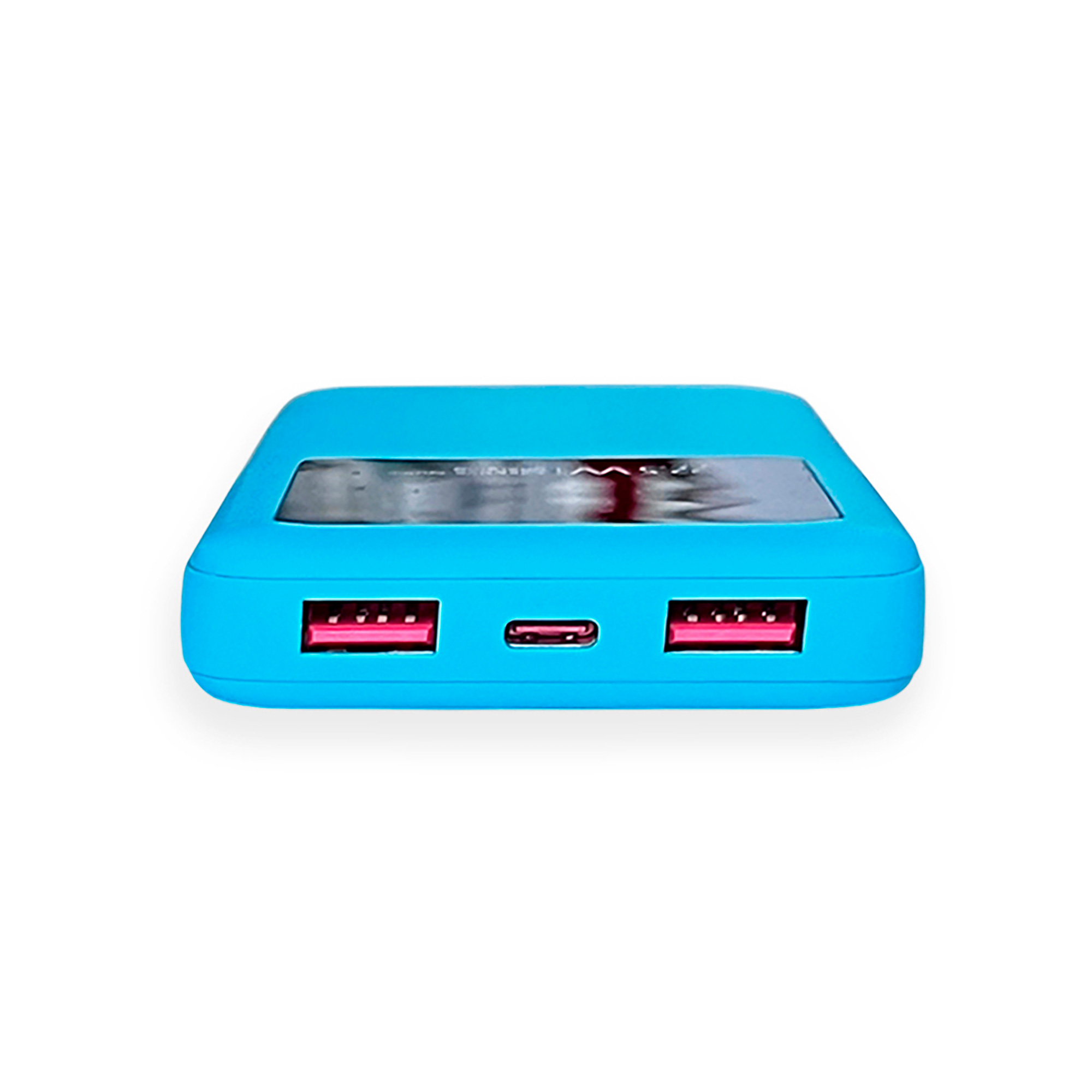 Внешний аккумулятор Kris soft touch, 10000mAh (Голубой)-5