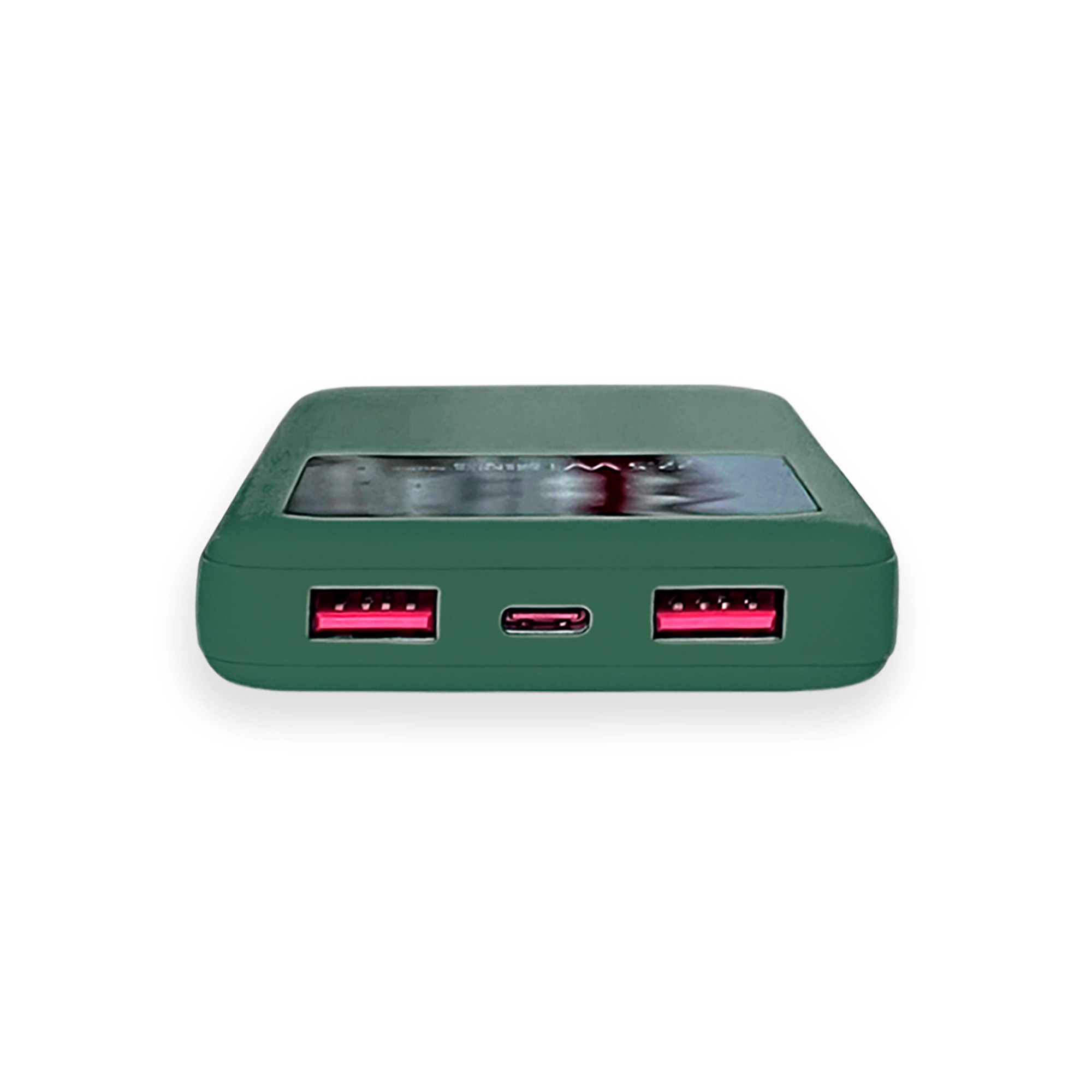 Внешний аккумулятор Kris soft touch, 10000mAh (Тёмно-зелёный)-5