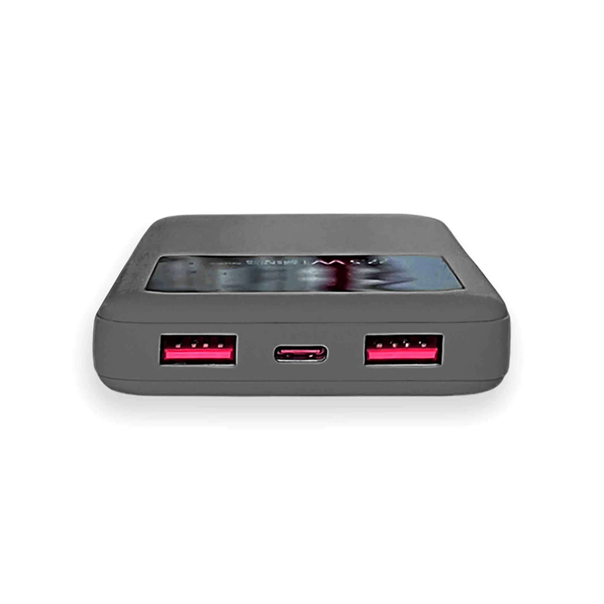 Внешний аккумулятор Kris soft touch, 10000mAh (Серый)-5