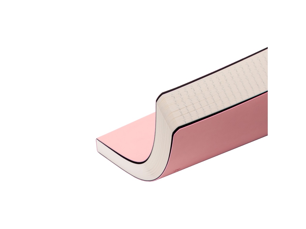 Ежедневник А5 недатированный «Megapolis Velvet Flex», розовый powder-2