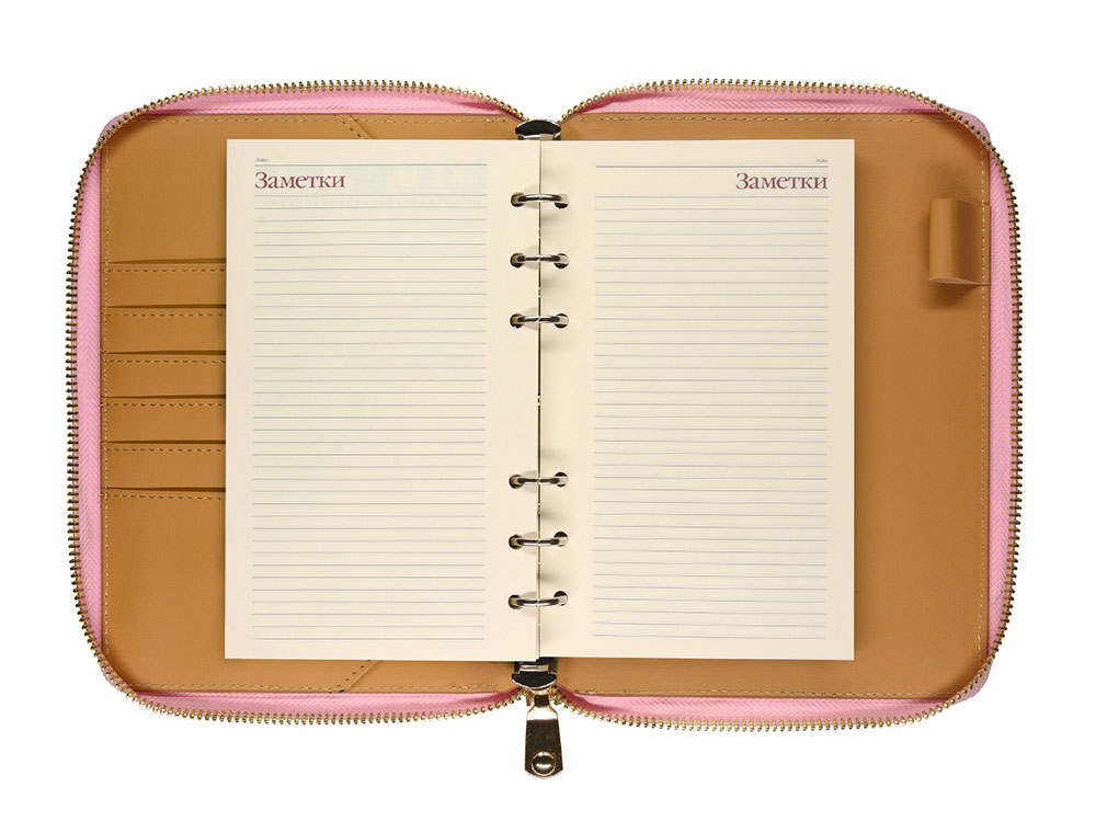 ЕЖЕДНЕВНИК недатированный А5- "RIVIERA. ZEFIR" (РОЗОВЫЙ ЗЕФИР) (Р)-8