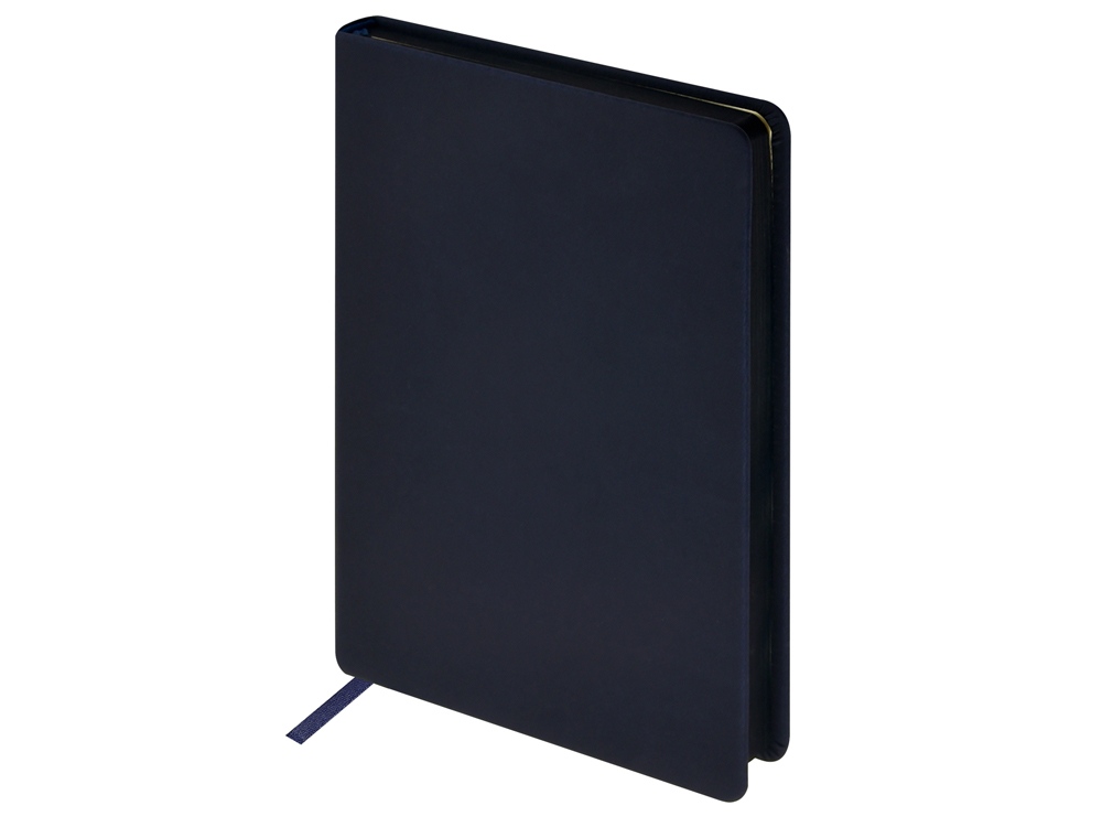 Ежедневник А5 "Megapolis Color" soft-touch, темно-синий navy-2