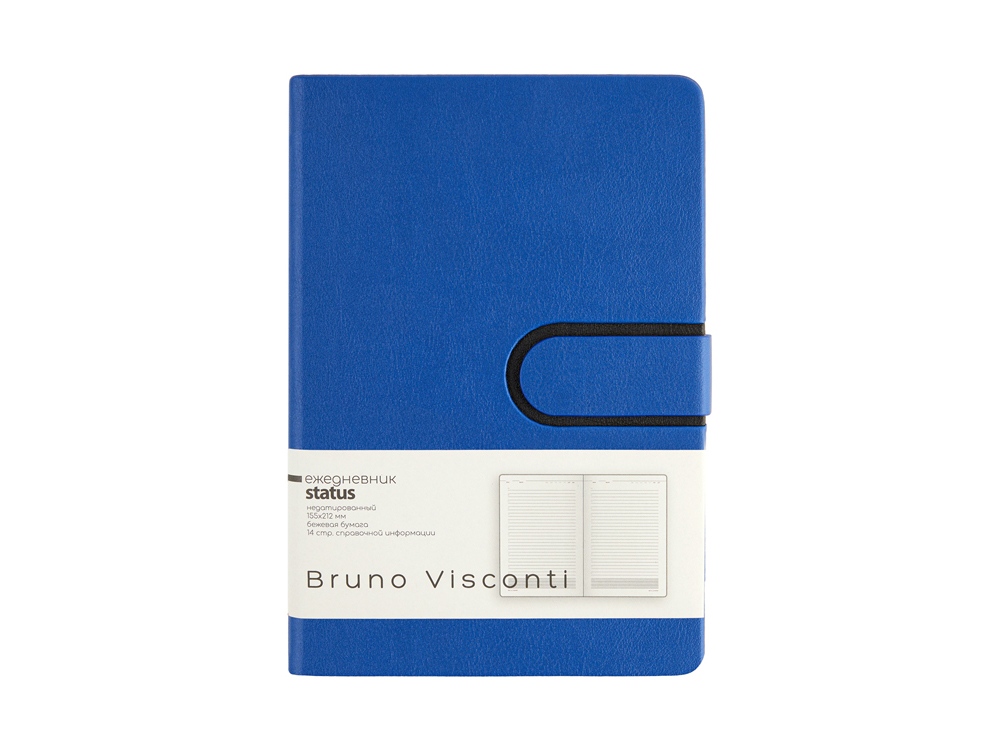 Ежедневник недатированный А5 "Status", синий-1