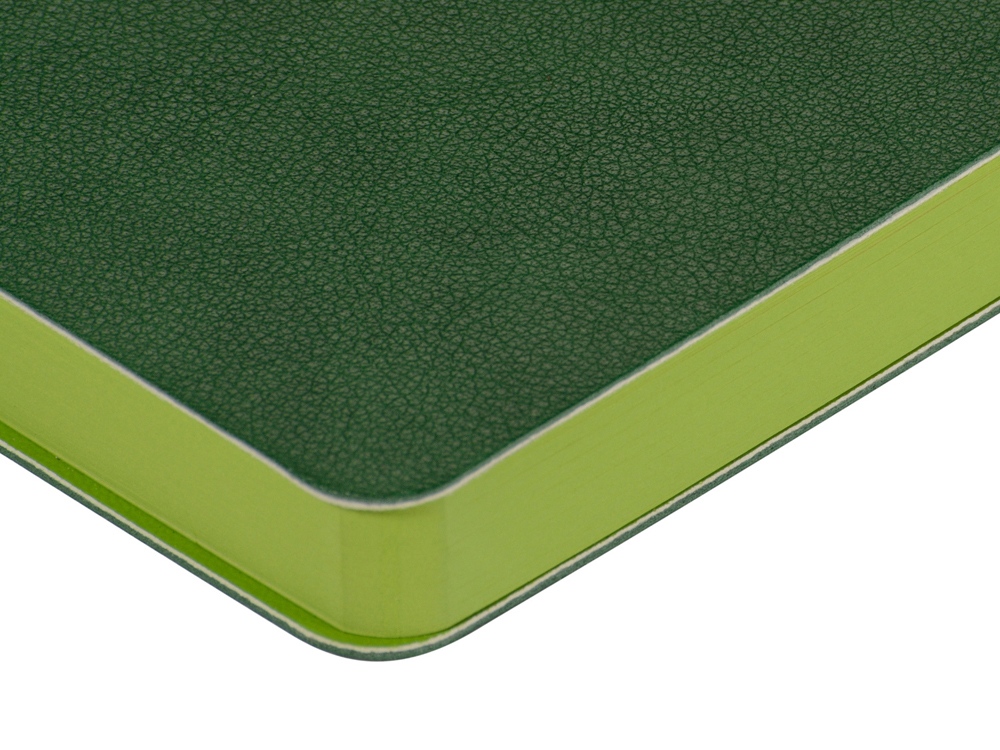 Ежедневник А5 датированный "Boston" 2026, зеленый с салатовым обрезом-3