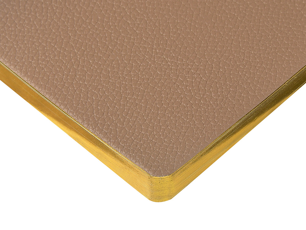 Еженедельник недатированный А6 "Total beige" с нашивкой, бежевый-4
