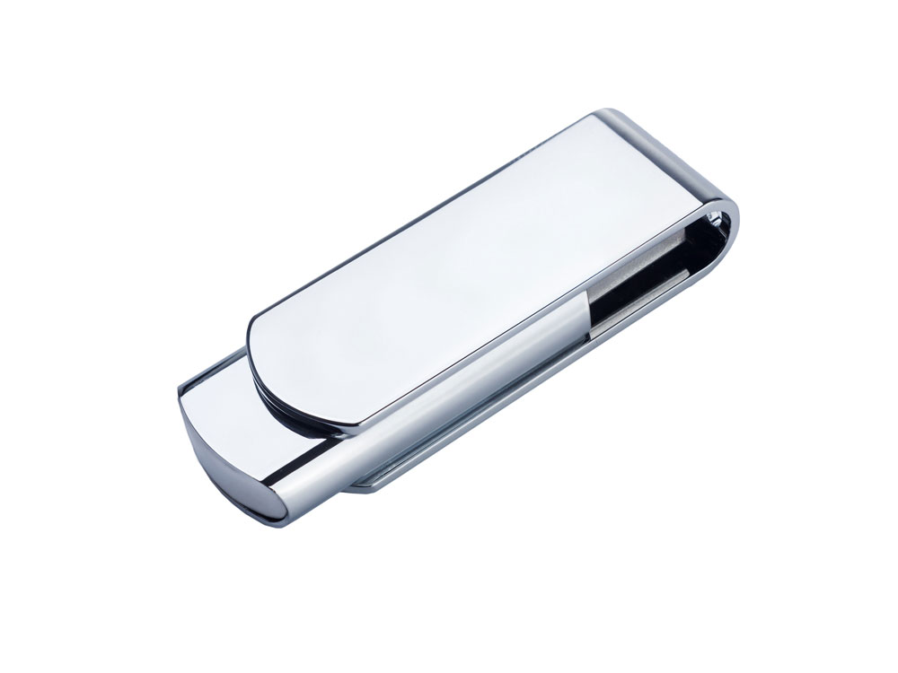 USB-флешка металлическая поворотная на 16 ГБ 3.0, глянец-1