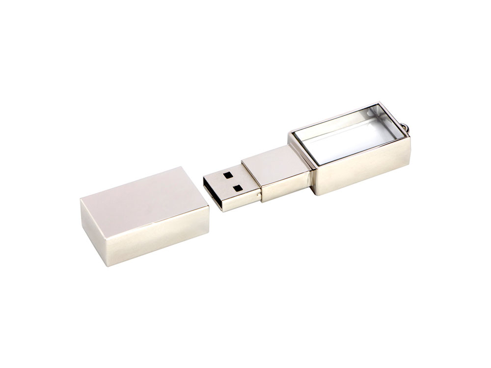 USB-флешка на 512 Mb, серебро-1