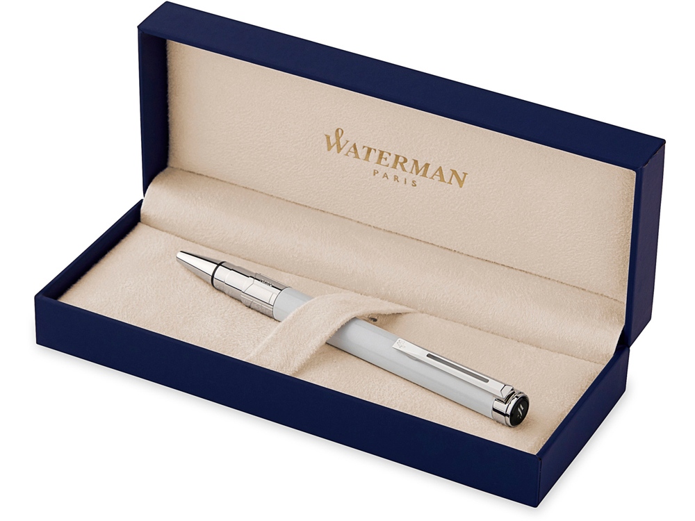 Ручка шариковая Waterman «Perspective Pure White CT M», белый/серебристый-1
