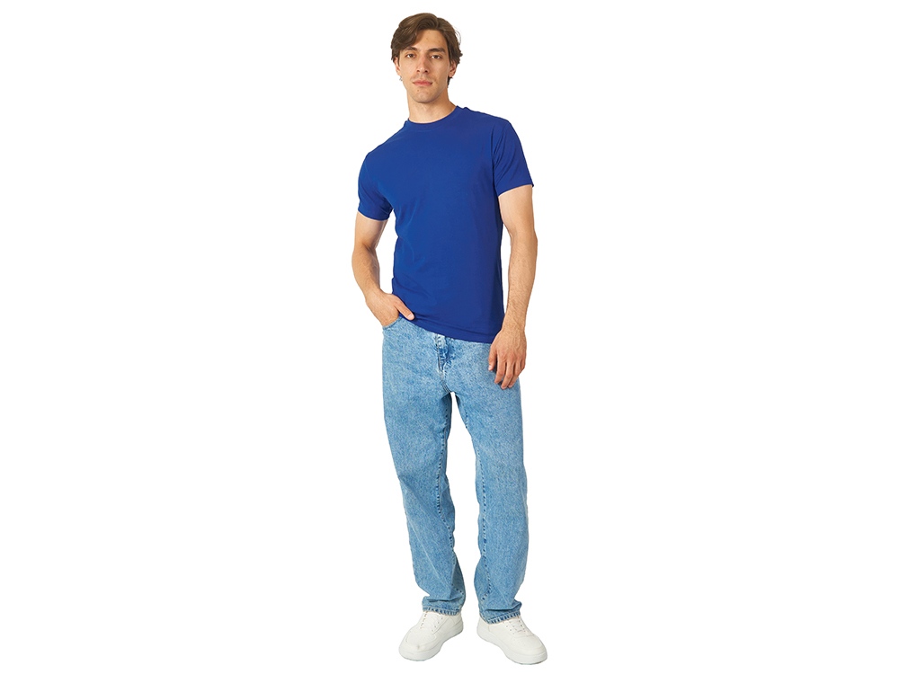 Футболка HD Fit короткий рукав с эластаном, классический синий-3