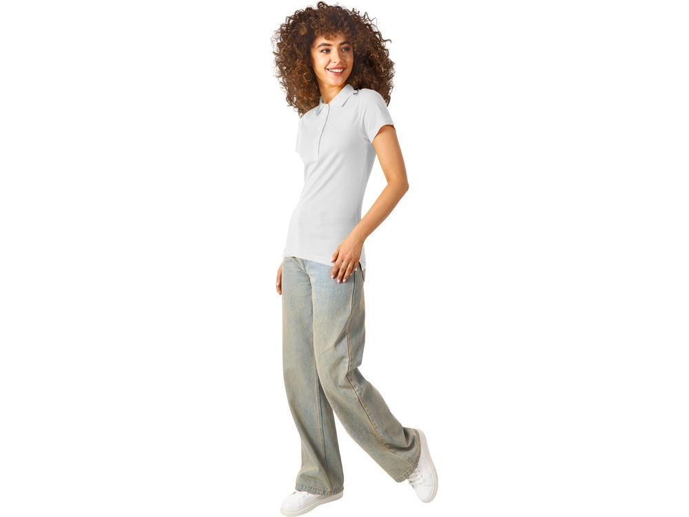 Рубашка поло "First 2.0" женская, белый-1