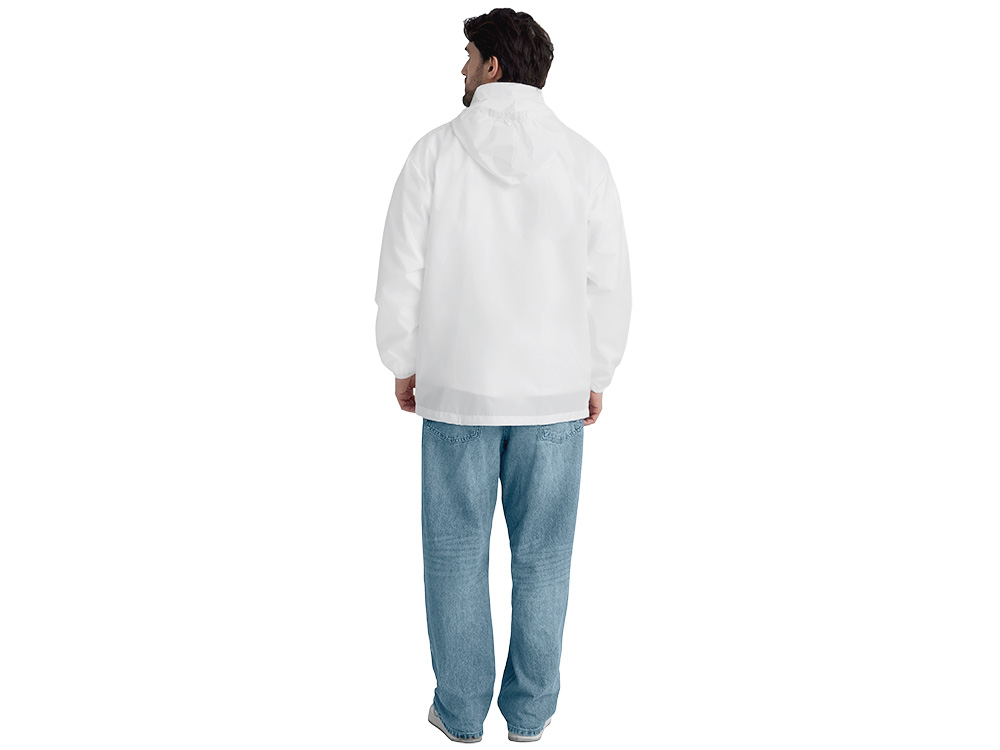 Ветровка "Miami 2.0" мужская с чехлом, белый-2