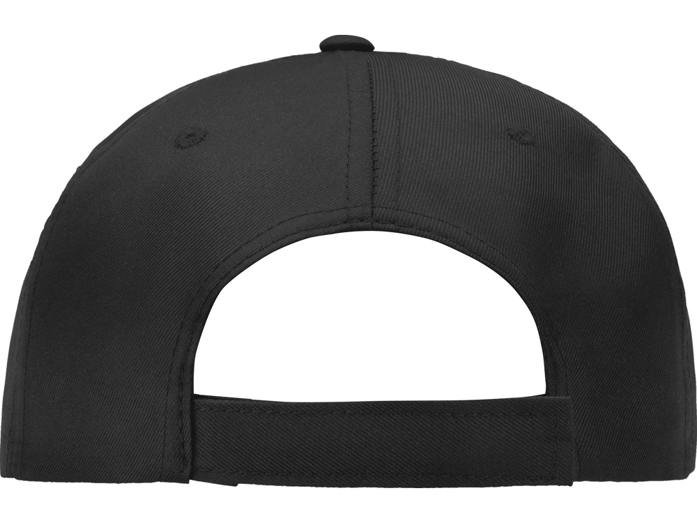 Бейсболка "Poly" 5-ти панельная 120 гр, черный-7