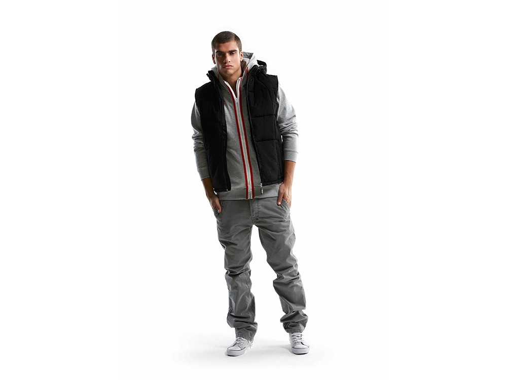 Жилет мужской, Slazenger, черный/золотисто-желтый-2