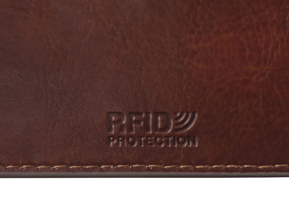 Картхолдер для 6 пластиковых карт с RFID-защитой "Fabrizio", коричневый-6