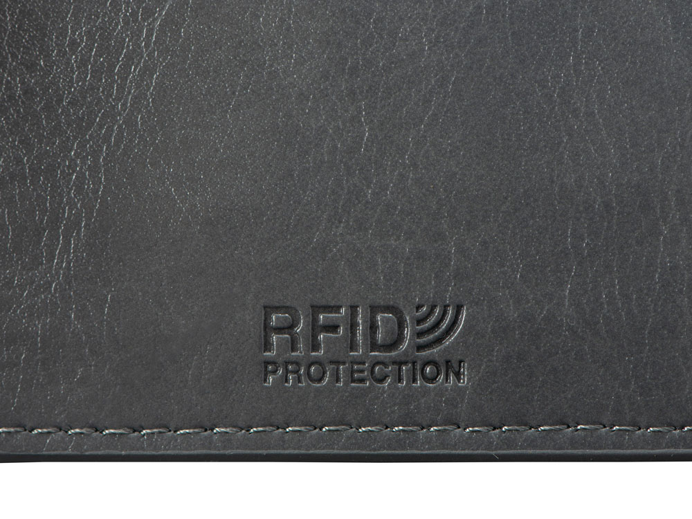 Картхолдер для 6 пластиковых карт с RFID-защитой "Fabrizio", серый (Р)-6