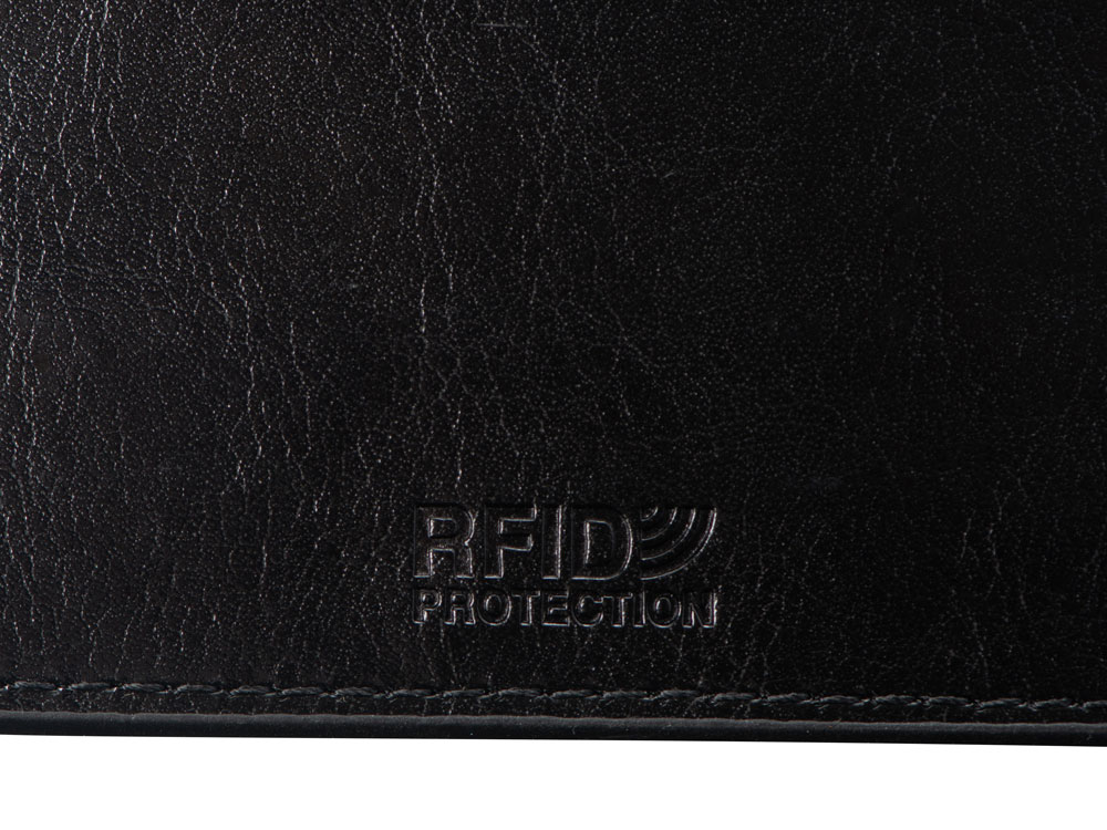 Картхолдер для 6 пластиковых карт с RFID-защитой "Fabrizio", черный-6