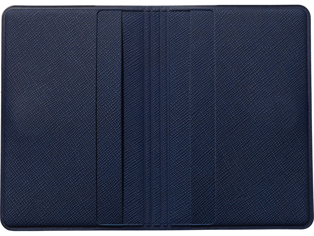 Футляр-книжка на 4-е карты с RFID "Favor", темно-синий-2
