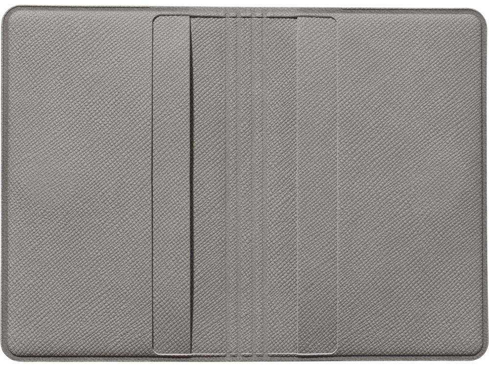 Футляр-книжка на 4-е карты с RFID "Favor", серый-2