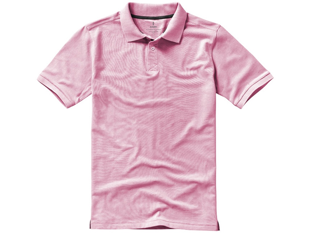 Calgary мужская рубашка-поло с коротким рукавом, light pink-3