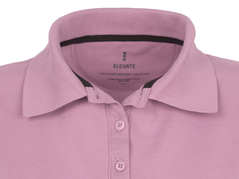 Calgary женская рубашка-поло с коротким рукавом, light pink-3