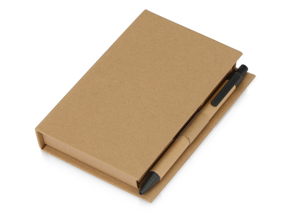 Канцелярский набор для записей "Stick box", натуральный-1
