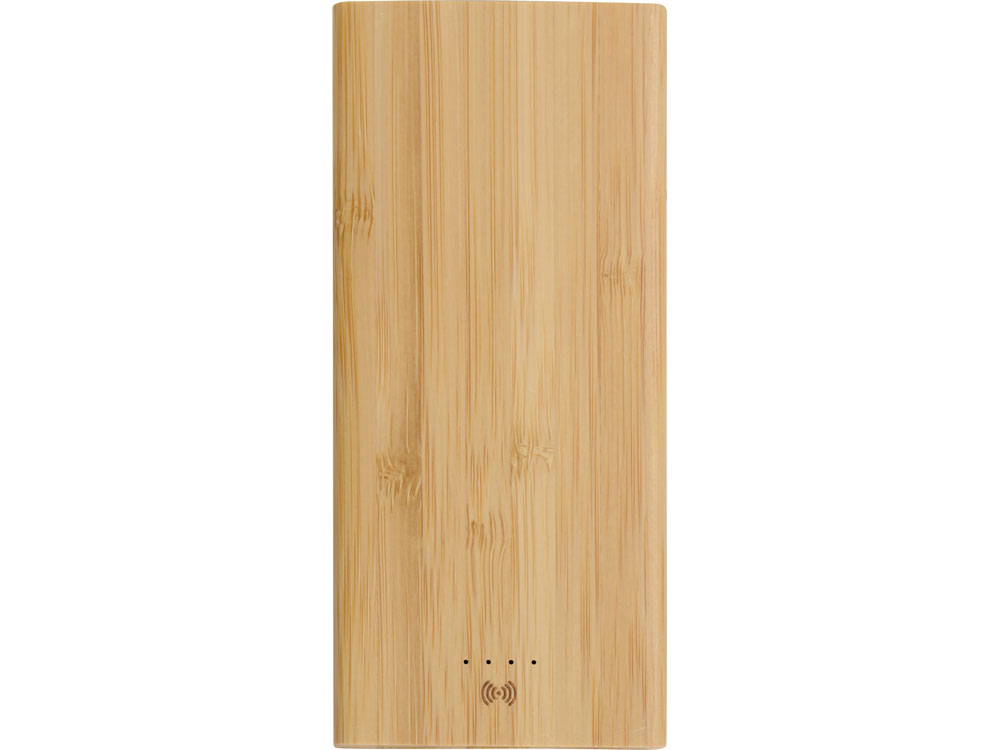 Внешний беспроводной аккумулятор из бамбука "Bamboo Air", 10000 mAh-3