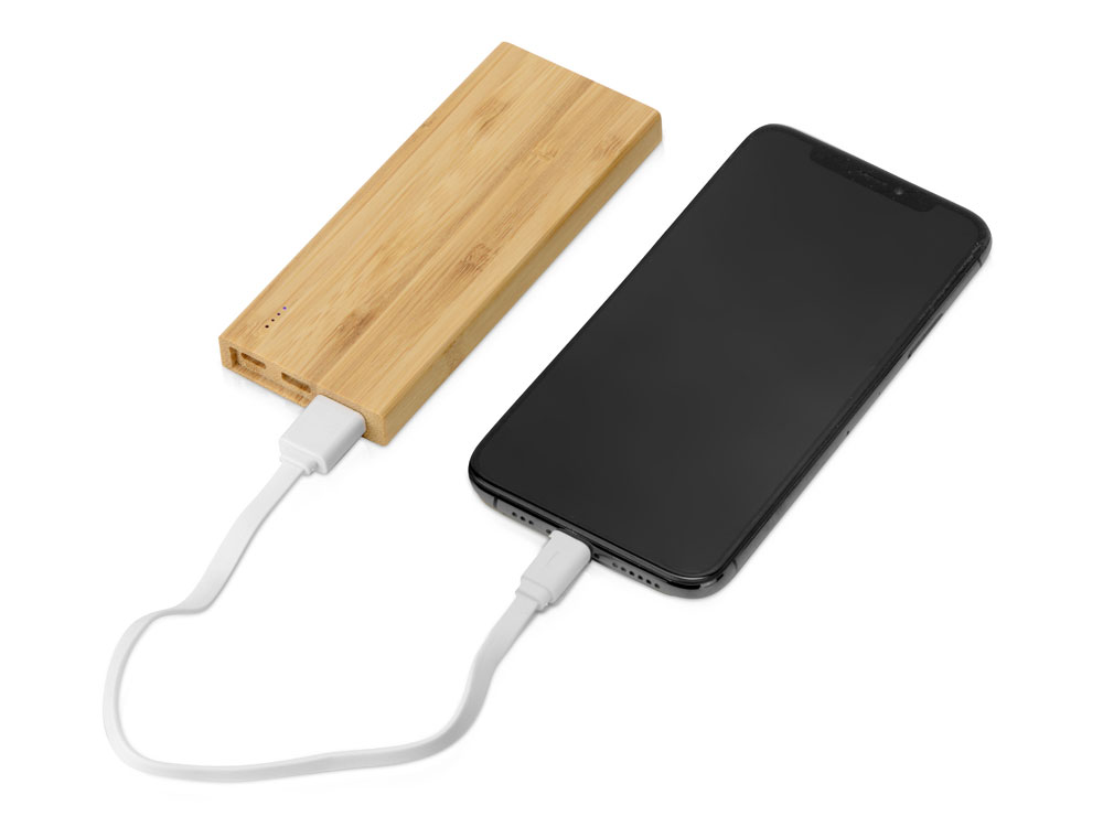 Внешний аккумулятор из бамбука "Bamboo", 5000 mAh-1