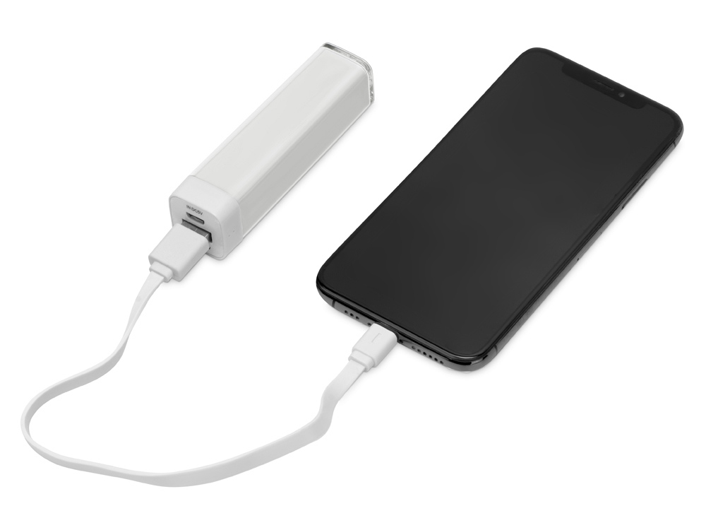 Портативное зарядное устройство "Ангра", 2200 mAh, белый-1