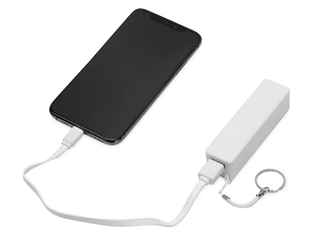 Портативное зарядное устройство "Сатурн", 2200 mAh, белый-1