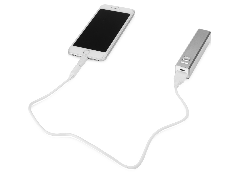 Портативное зарядное устройство "Спейс", 3000 mAh, серебристый-1