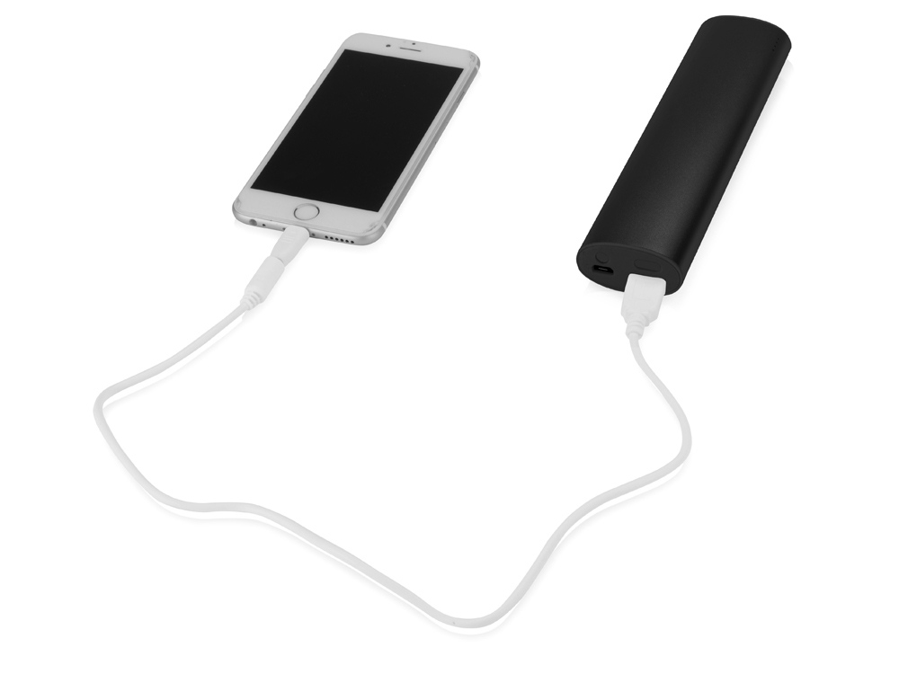 Портативное зарядное устройство "Спайк", 8000 mAh, черный-2