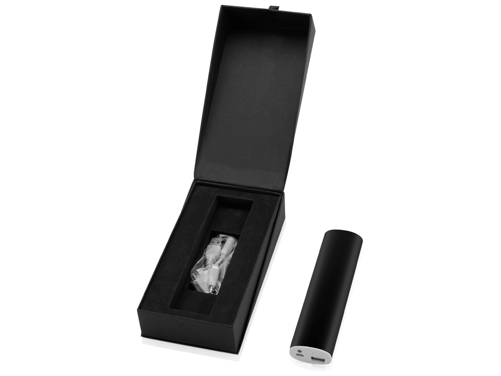 Портативное зарядное устройство "Спайк", 8000 mAh, черный-6