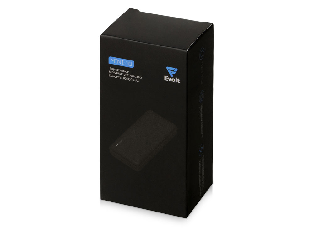 Внешний аккумулятор Evolt "Mini-10", 10000 mAh, белый (P)-10