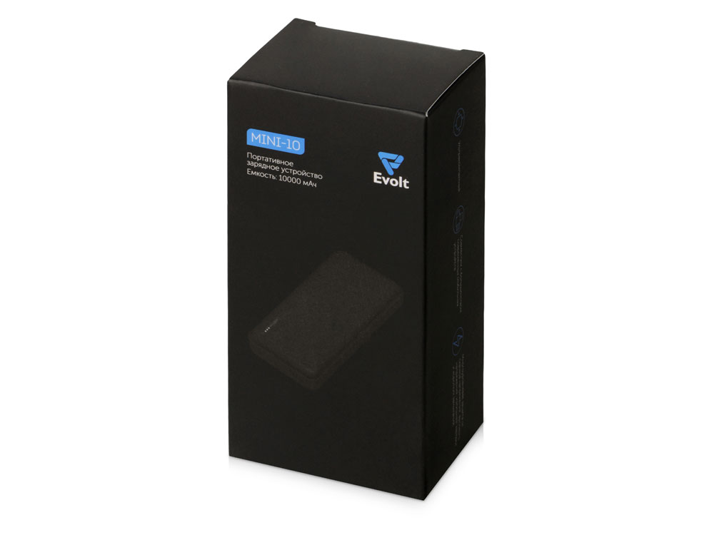 Внешний аккумулятор Evolt "Mini-10", 10000 mAh, серый-10