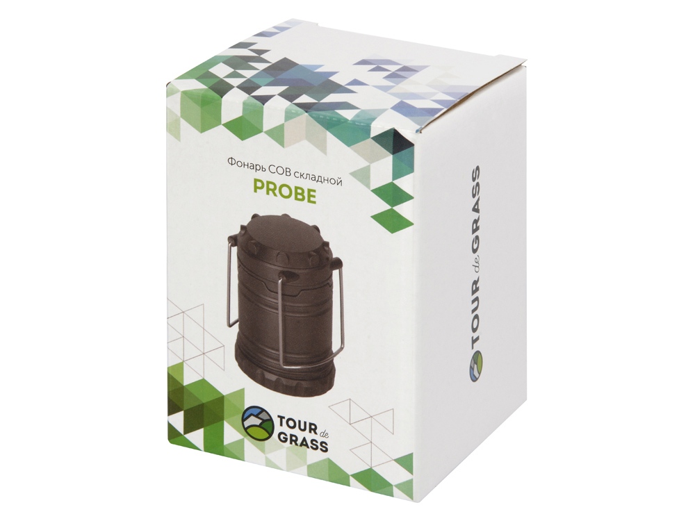 Фонарь «Probe» складной COB, для активного отдыха, серый-7